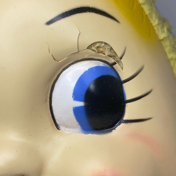 Vintage celluloid face Humpty Dumpty stuffed plush doll - Picture 11 of 11